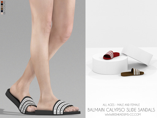 Calypso Slide Sandals from Red Head Sims