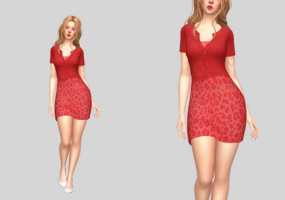 Remove dress. Платье с воротником от casteru - the SIMS 4 Патреон. Patreon Dressing seamless.