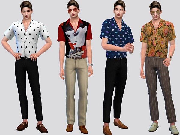 Casual Retro Print Shirt by McLayneSims from TSR