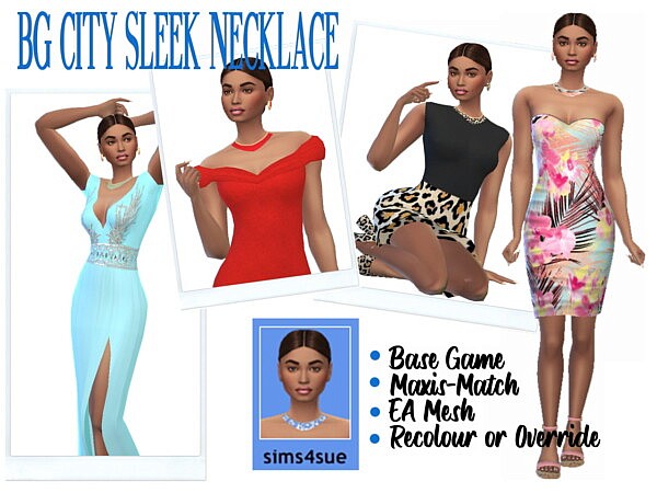 City Sleek Necklace from Sims 4 Sue