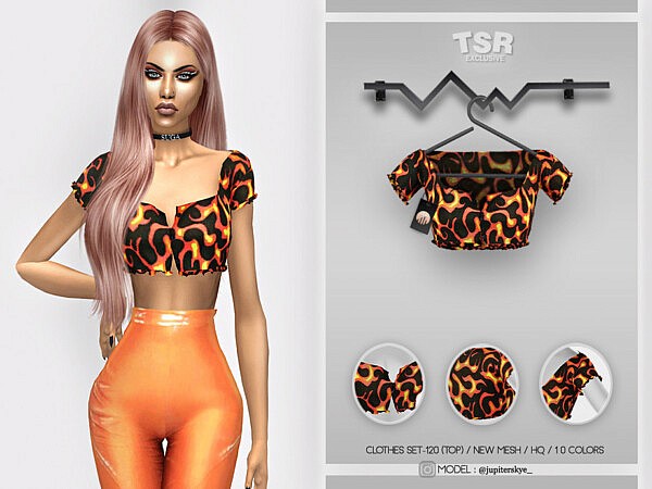 Clothes Set 120 Top by busra tr from TSR