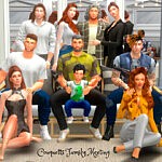 Couquetts Family Meetting PosePack sims 4 cc