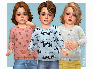 Cozy Sweater for Toddler 02 sims 4 cc
