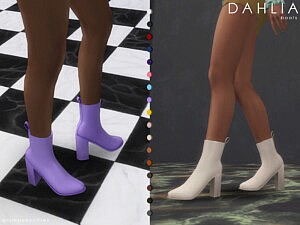 Dahlia boots sims 4 cc