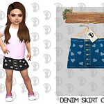 Denim Skirt C348 sims 4 cc