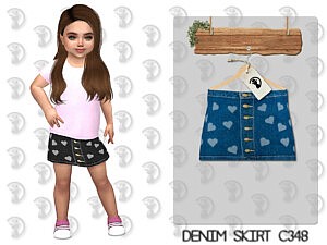 Denim Skirt C348 sims 4 cc
