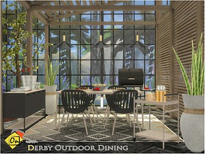 Derby Outdoor Dining sims 4 cc