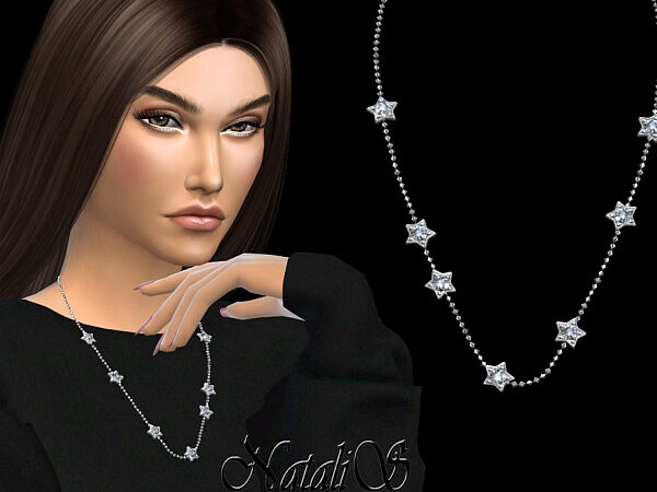 Diamond star chain necklace by NataliS from TSR