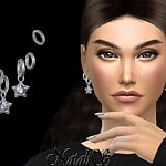 Diamond star ear piercing sims 4 cc