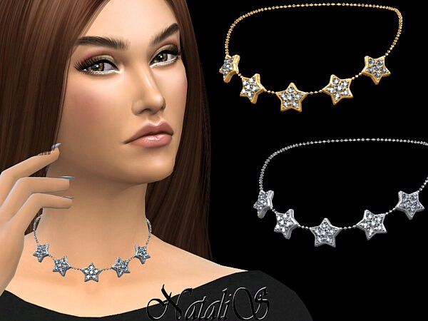 Diamond stars choker by NataliS from TSR