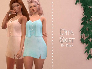 Dita Skirt sims 4 cc