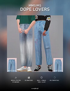 Dope Lovers Jeans sims 4 cc