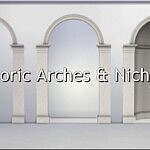 Doric Arches and Niche sims 4 cc