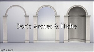 Doric Arches and Niche sims 4 cc1