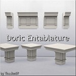 Doric Entablature sims 4 cc