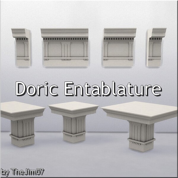 Doric Entablature by TheJim07 from Mod The Sims