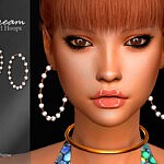 Dream Hoops Earrings sims 4 cc