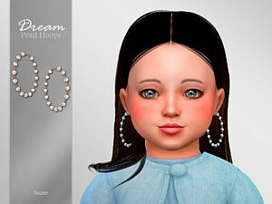 Dream Toddler Hoops Earrings sims 4 cc