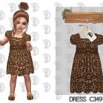 Dress C349 sims 4 cc