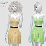 Dress N307 sims 4 cc