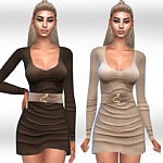 Dresses with Belt sims 4 cc