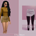 Efia houndstooth skirt sims 4 cc