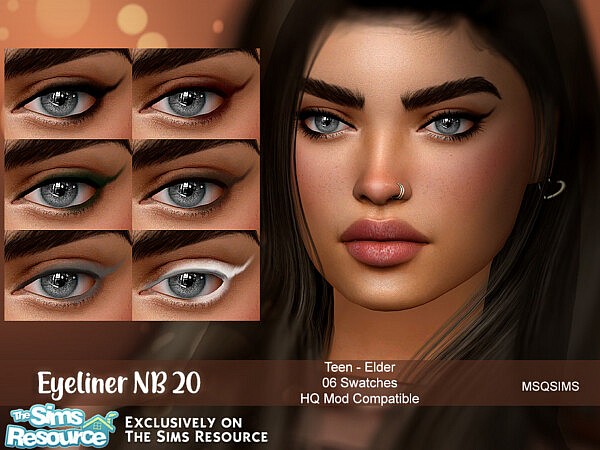 Eyeliner NB20 by MSQSIMS from TSR