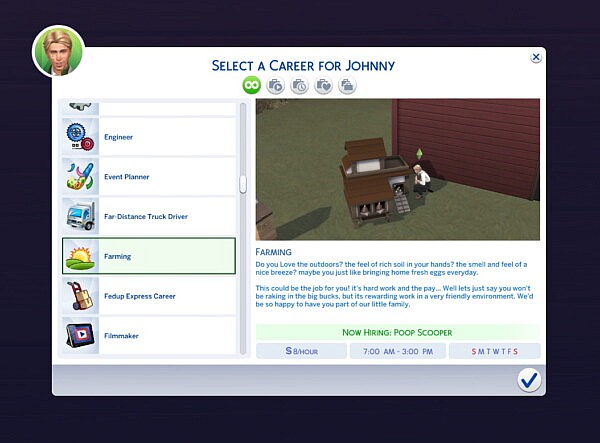 Farming Vintage Career by Alpha Waifu from Mod The Sims