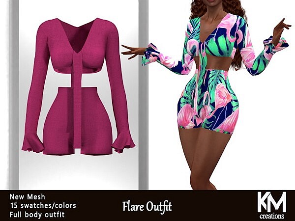 Flare Outfit sims 4 cc