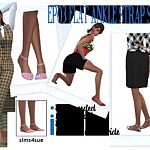 Flat Ankle Strap Shoes sims 4 cc
