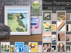 Floor Paintings sims 4 cc