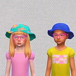 Floral hat for Children sims 4 cc