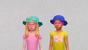 Floral hat for Children sims 4 cc