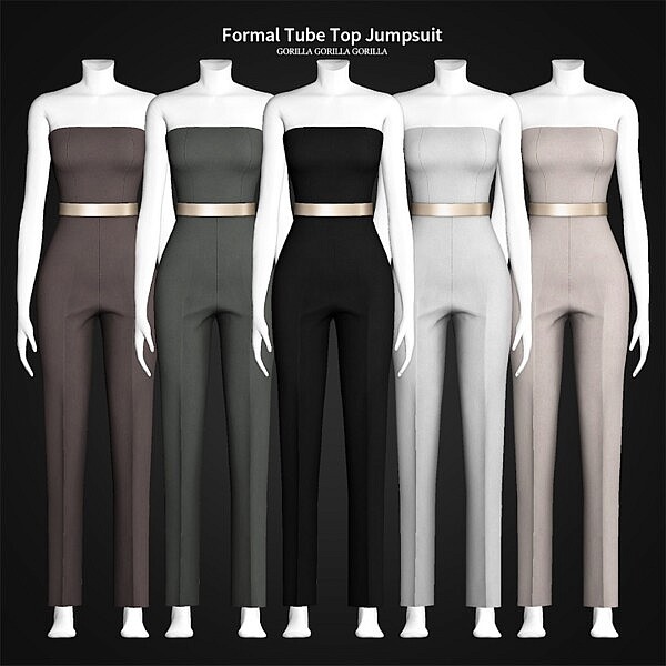 Formal Tube Top Jumpsuit from Gorilla