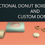 Functional Donut Boxes for Custom Donuts sims 4 cc