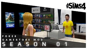 Gamestore Mod Season 01 sims 4 cc