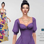 Glamour Gown V1 sims 4 cc