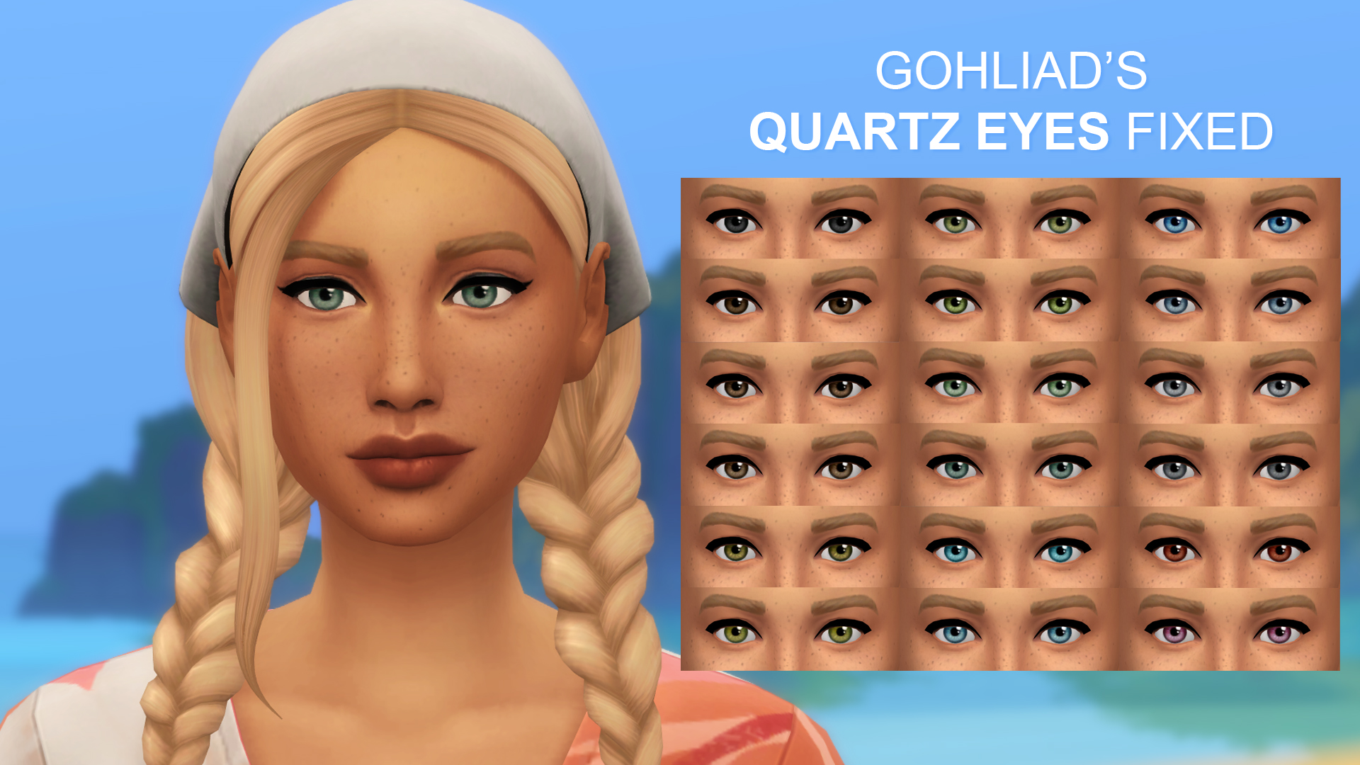 Gohliad's Quartz Eyes Fixed by Alastor from Mod The Sims • Sims 4 Downloads