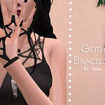 Goth Bracelets sims 4 cc