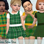 Green Tartan Dress sims 4 cc