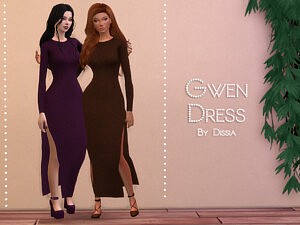 Gwen Dress sims 4 cc