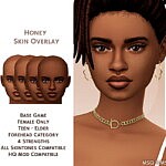 Honey Skin Overlay sims 4 cc