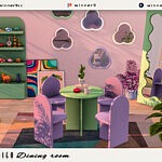 Indigo Dining room sims 4 cc