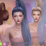 J257 Unicorn Dream Hair sims 4 cc