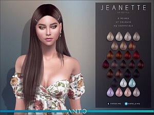 Jeanette Hair sims 4 cc