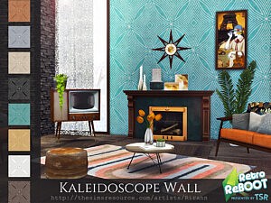 Kaleidoscope Wall sims 4 cc