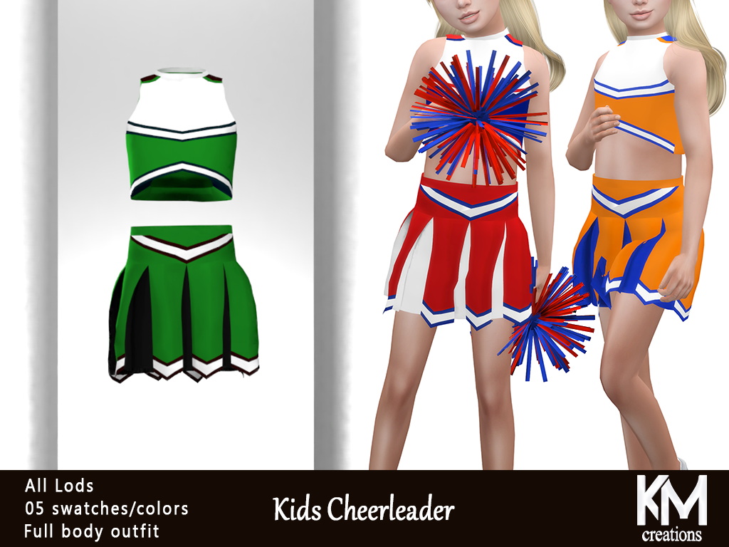 Kids Cheerleader from KM • Sims 4 Downloads