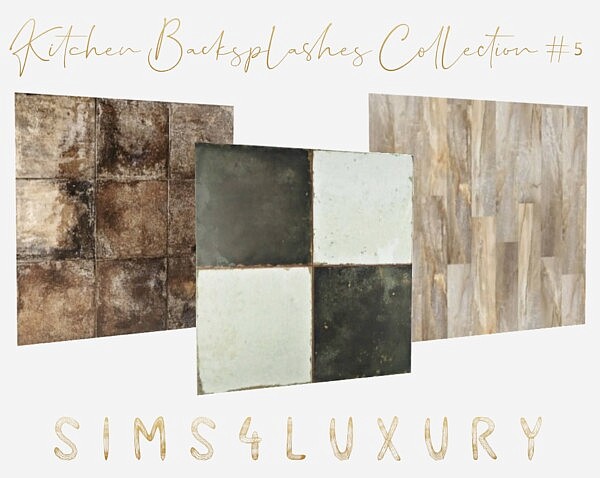 Kitchen Backsplashes Collection 5 from Sims4Luxury