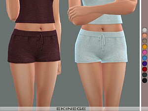 Knit Drawstring Shorts sims 4 cc