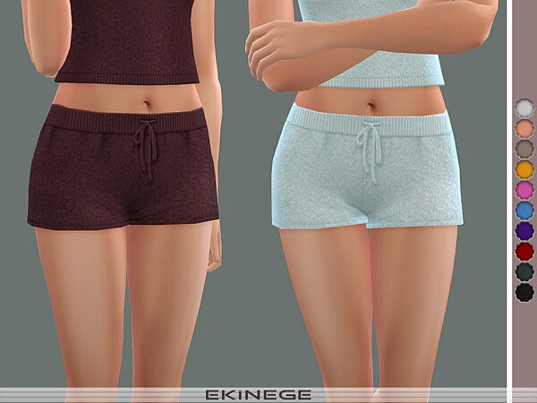 Knit Drawstring Shorts by ekinege from TSR • Sims 4 Downloads